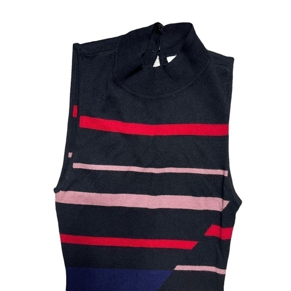 BCBGENERATION Black Multi Colored Striped Maxi Dress XS - Picture 7 of 8